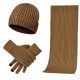 2025 Autumn And Winter Manufacturers Supply Cross-border Men's And Women's Knitted Padded Warm Wool Hat Scarf Gloves Three-piece Set 2025 Autumn And Winter Manufacturers Supply Cross-border Men's And Women's Knitted Padded Warm Wool Hat Scarf Gloves Three-piece Set