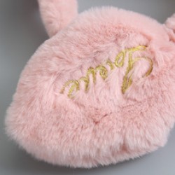 Rabbit ears can move ear cups to keep warm. Winter Korean version cute student cartoon plush folding ear warmers for ladies