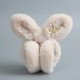 Rabbit ears can move ear cups to keep warm. Winter Korean version cute student cartoon plush folding ear warmers for ladies Rabbit ears can move ear cups to keep warm. Winter Korean version cute student cartoon plush folding ear warmers for ladies