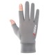 Two fingers exposed, ice thread gloves, silicone sun protection, half finger exposed, cycling, men's and women's manicures, summer sun protection and anti-slip, driving, fishing Two fingers exposed, ice thread gloves, silicone sun protection, half finger exposed, cycling, men's and women's manicures, summer sun protection and anti-slip, driving, fishing