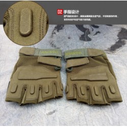 Wholesale tactical gloves, Black Eagle half-finger gloves, outdoor cycling, anti-cut and anti-slip, fitness driving, finger-exposed fishing gloves