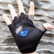 Half-finger gloves, outdoor cycling, summer sun protection, yoga, driving, shock absorption, anti-slip, silicone disc mesh, breathable design
