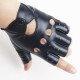Men's leather half-finger gloves, street dance half-thin PU performance dance leather gloves, outdoor cycling sports gloves Men's leather half-finger gloves, street dance half-thin PU performance dance leather gloves, outdoor cycling sports gloves