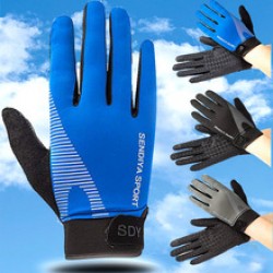 Summer sun protection gloves, cycling men and women, ice silk breathable thin, outdoor sports, fishing, anti-slip touch screen manufacturer wholesale