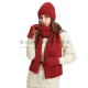 Foreign Trade New European And American Cross-border Amazon Winter Women's Wool Hat Scarf Gloves Leather Non-slip Three-piece Set Foreign Trade New European And American Cross-border Amazon Winter Women's Wool Hat Scarf Gloves Leather Non-slip Three-piece Set