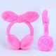 Autumn and winter girlish pink ear cups, cartoon little rabbit ears, warm ear cups, skin-friendly plush ear cups, factory direct sales Autumn and winter girlish pink ear cups, cartoon little rabbit ears, warm ear cups, skin-friendly plush ear cups, factory direct sales