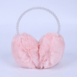 Instagram winter cute and warm ear tips, Korean solid-color plush ear bags, student anti-freezing cycling ear protectors, ear covers
