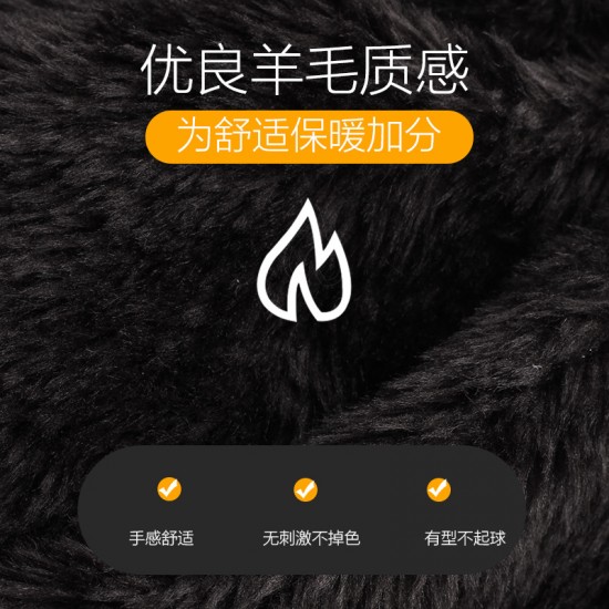 2025 New Wool Scarf Thickened High-grade Winter Warm Plaid Hat Scarf Gloves Three-piece In Stock 2025 New Wool Scarf Thickened High-grade Winter Warm Plaid Hat Scarf Gloves Three-piece In Stock