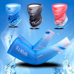 Wholesale of sun protection ice-sleeved men's summer sleeves, arm guards, ice silk gloves, summer thin sleeves, and UV driving covers