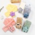 Children's scarves, plush imitation rabbit fur, autumn and winter boys and girls' scarves, thickened and warm cartoon scarves for students and babies