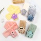 Children's scarves, plush imitation rabbit fur, autumn and winter boys and girls' scarves, thickened and warm cartoon scarves for students and babies Children's scarves, plush imitation rabbit fur, autumn and winter boys and girls' scarves, thickened and warm cartoon scarves for students and babies