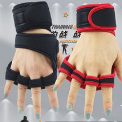 Fitness gloves, outdoor exercise half-finger gloves, dumbbells, men's sports equipment, long wrist guards, women's deadlift guards, barbell gloves
