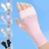 Summer sun protection gloves, half summer ice silk, half ultraviolet nail art gloves, cycling sports thin gloves