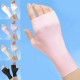 Summer sun protection gloves, half summer ice silk, half ultraviolet nail art gloves, cycling sports thin gloves Summer sun protection gloves, half summer ice silk, half ultraviolet nail art gloves, cycling sports thin gloves