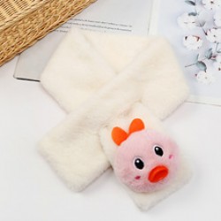 New children's scarf, winter plush scarf, autumn and winter warm children's neck cover, bubble velvet neck cover for boys and girls