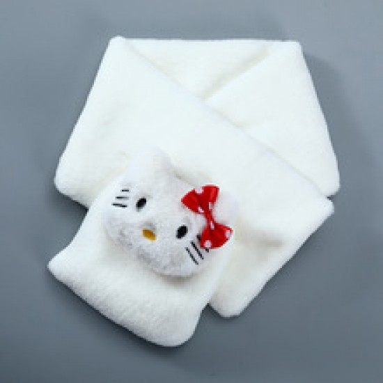 2023 Autumn/Winter children's scarf, parent-child plush thickened imitation rabbit fur baby scarf, cartoon Korean version warm scarf 2023 Autumn/Winter children's scarf, parent-child plush thickened imitation rabbit fur baby scarf, cartoon Korean version warm scarf