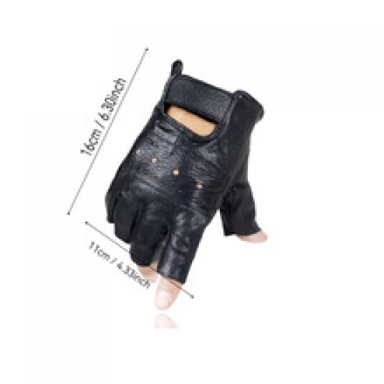 Leather half-finger gloves for men, outdoor sheepskin sports motorcycle, half-finger exposed tactical motorcycle riding gloves Leather half-finger gloves for men, outdoor sheepskin sports motorcycle, half-finger exposed tactical motorcycle riding gloves