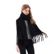 New European and American autumn and winter warm solid-color faux cashmere scarf for women, thickened soft mohair tassel scarf shawl New European and American autumn and winter warm solid-color faux cashmere scarf for women, thickened soft mohair tassel scarf shawl