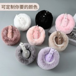 Korean version foldable cute hamburger warm ear cups are portable for both men and women in autumn and winter to keep them warm and protected from the cold. The plush ears are fluffy and warm