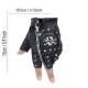 Male export of skull half-finger leather gloves Male export of skull half-finger leather gloves