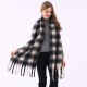 The same checked scarf as Yu Shuxin, the little red book style scarf, a versatile winter thick and warm tassel couple shawl The same checked scarf as Yu Shuxin, the little red book style scarf, a versatile winter thick and warm tassel couple shawl