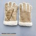 Korean imitation wool five-fingered outdoor men's and women's fashionable suede wide-mouthed fleece warm and cold-proof cycling gloves