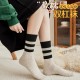 Women's autumn and winter vintage striped two-bar Korean mid-calf socks, piled-up socks, Sen-style Maillard long stockings Women's autumn and winter vintage striped two-bar Korean mid-calf socks, piled-up socks, Sen-style Maillard long stockings
