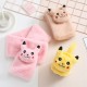 New autumn and winter strawberry thickened plush scarf hat, adult gloves and scarf integrated warm rabbit fur two-piece set