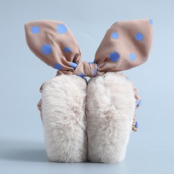 Korean version foldable ear tips for warm women, cute ear cups for autumn and winter, imitation rabbit fur warm ear bags for both men and women, providing ear warmth