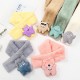 Children's scarves, plush imitation rabbit fur, autumn and winter boys and girls' scarves, thickened and warm cartoon scarves for students and babies Children's scarves, plush imitation rabbit fur, autumn and winter boys and girls' scarves, thickened and warm cartoon scarves for students and babies