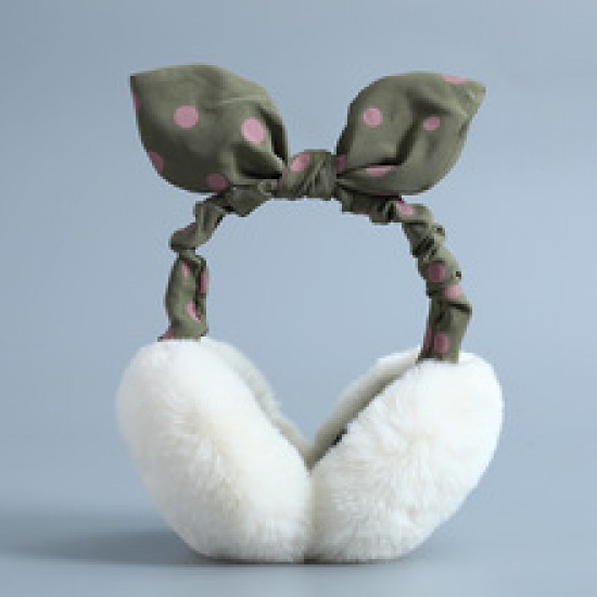 Korean version foldable ear tips for warm women, cute ear cups for autumn and winter, imitation rabbit fur warm ear bags for both men and women, providing ear warmth Korean version foldable ear tips for warm women, cute ear cups for autumn and winter, imitation rabbit fur warm ear bags for both men and women, providing ear warmth