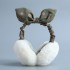 Korean version foldable ear tips for warm women, cute ear cups for autumn and winter, imitation rabbit fur warm ear bags for both men and women, providing ear warmth