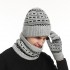 2025 Europe And The United States In Autumn And Winter Men's Warm Wool Hat Knitted Thickened Adult Hat Scarf Gloves Three-piece Set Manufacturers