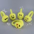 Cute smiling face ear cups, plush children's warm ear tips, telescopic ear cups, cartoon children's ear protection