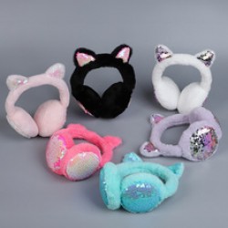 New winter ear tips, adult dust-proof pink monochrome, universal for foreign trade, children's folding ear cups, and warm ear bags