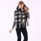 The same checked scarf as Yu Shuxin, the little red book style scarf, a versatile winter thick and warm tassel couple shawl The same checked scarf as Yu Shuxin, the little red book style scarf, a versatile winter thick and warm tassel couple shawl