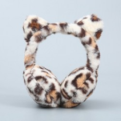 New winter plush cute ear cups that warm and protect the ears in winter, thick and folded hamburger for women to keep warm, and popular ear cups