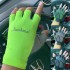 Sun-protective mesh ice thread half-finger gloves for outdoor cycling, breathable silicone barbell bicycle sun-protective gloves for both men and women in summer