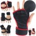 Fitness gloves, semi-pointing body upward grip strength, dumbbell, men's exercise equipment, wrist protection gloves, women's deadlift, barbell protection