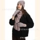 Custom Amazon European And American Autumn And Winter Fleece-lined Knitted Hat Scarf Gloves Suit Men And Women Warm Wool Three-piece Set Custom Amazon European And American Autumn And Winter Fleece-lined Knitted Hat Scarf Gloves Suit Men And Women Warm Wool Three-piece Set