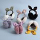 Korean version foldable ear tips for warm women, cute ear cups for autumn and winter, imitation rabbit fur warm ear bags for both men and women, providing ear warmth Korean version foldable ear tips for warm women, cute ear cups for autumn and winter, imitation rabbit fur warm ear bags for both men and women, providing ear warmth
