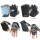 Half-finger gloves, outdoor cycling, summer sun protection, yoga, driving, shock absorption, anti-slip, silicone disc mesh, breathable design