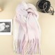 2024 New Fairy Pink gradient Korean style fringed mohair scarf, women's winter warm scarf, imitation cashmere scarf 2024 New Fairy Pink gradient Korean style fringed mohair scarf, women's winter warm scarf, imitation cashmere scarf