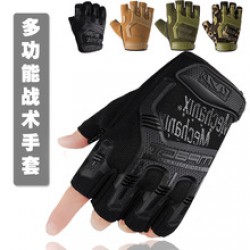 Technician half-finger gloves, Seal tactical gloves, men's outdoor sports training, fitness, anti-slip, summer cycling gloves