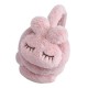 Folding hamburger ear cups, folding warm ear cups, carry solid-color winter cold-proof and frost-proof plush ear cups for both men and women