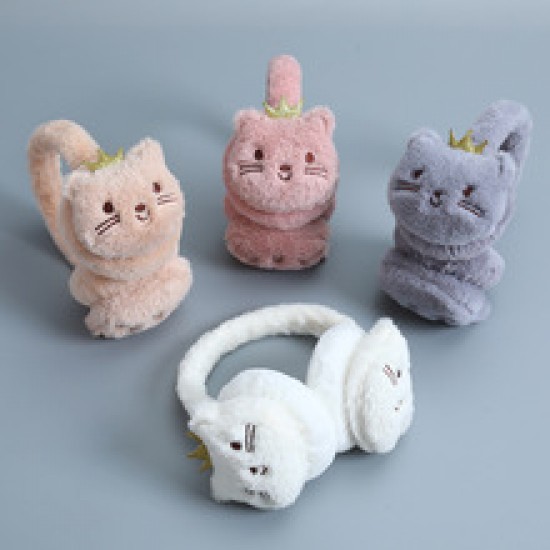 Foldable and stretchable ear tips for warmth, cute for female students. Fluffy ear cups for winter, ear caps for men, and ear protection for women, keeping the ears warm Foldable and stretchable ear tips for warmth, cute for female students. Fluffy ear cups for winter, ear caps for men, and ear protection for women, keeping the ears warm