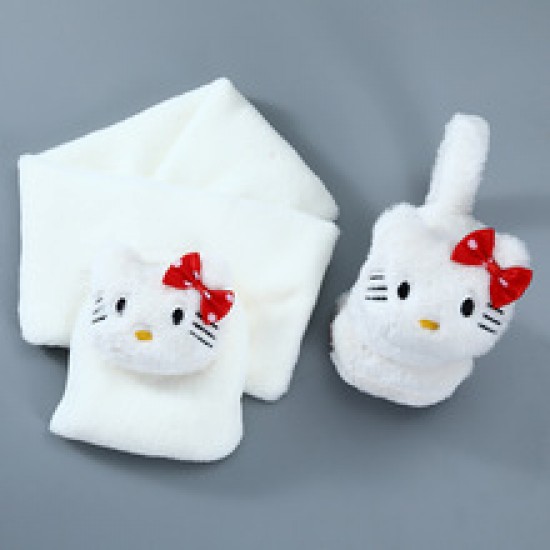New warm cartoon ear muffs for men and women, plush ear bags, anti-freezing ear muffs and scarf set New warm cartoon ear muffs for men and women, plush ear bags, anti-freezing ear muffs and scarf set