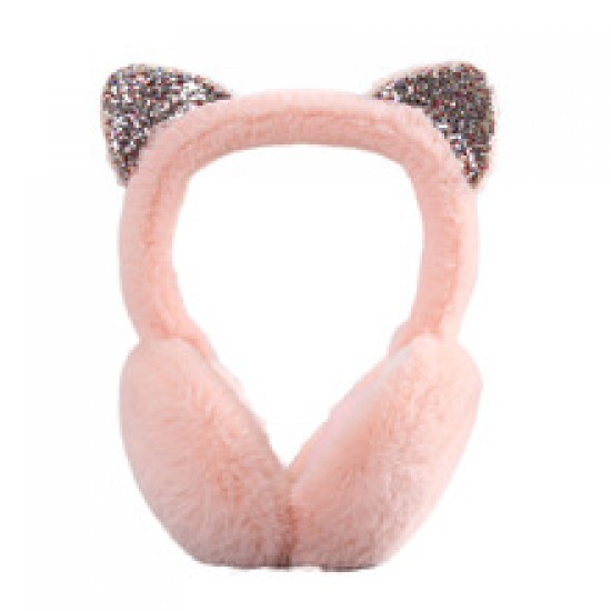 Winter cat-ear earmuffs for warm girls, Korean version of cute children's ear covers for kids and girls in winter Winter cat-ear earmuffs for warm girls, Korean version of cute children's ear covers for kids and girls in winter