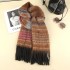 New high-end checkered scarf for women in the autumn and winter of 2024, a versatile shawl for Korean students, and a color-matched warm scarf