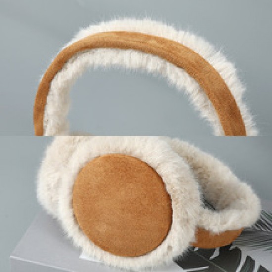Ear cups keep warm in winter, Korean version of cute student ear covers, winter ear protection, plush ear bags, anti-freezing, folding ear tips